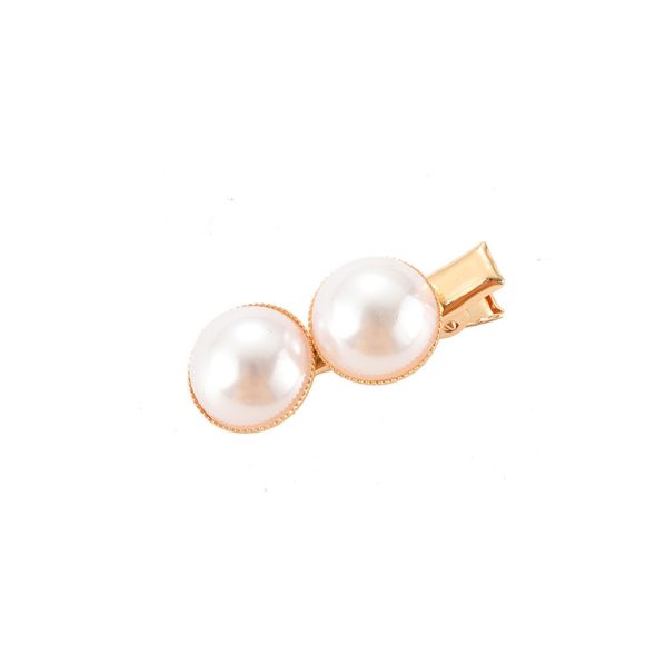 Slip-on Pearl Bow Hair Clip - Image 7