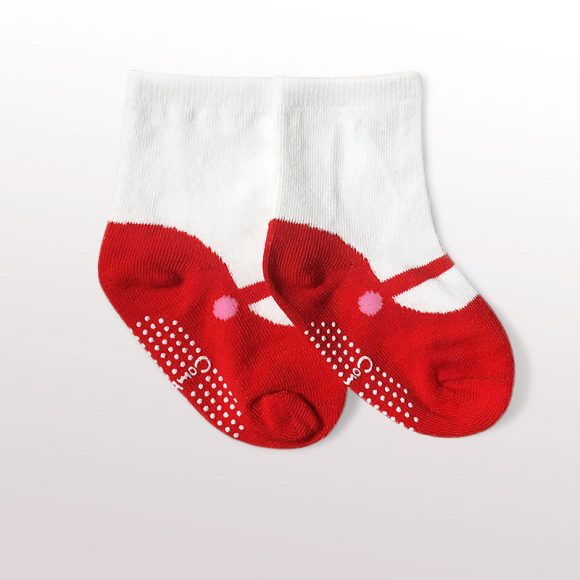 Combed Cotton Japanese Ballet Ankle Sock Baby Dispensing Non-slip Sole Socks - Image 5
