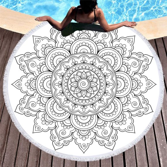 Microfiber round beach towel - Image 6