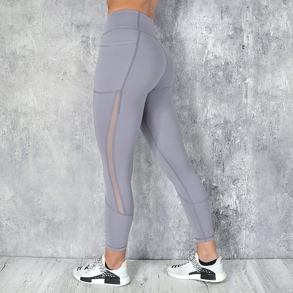 Women High Waist Pocket Leggings Solid Color - Image 4