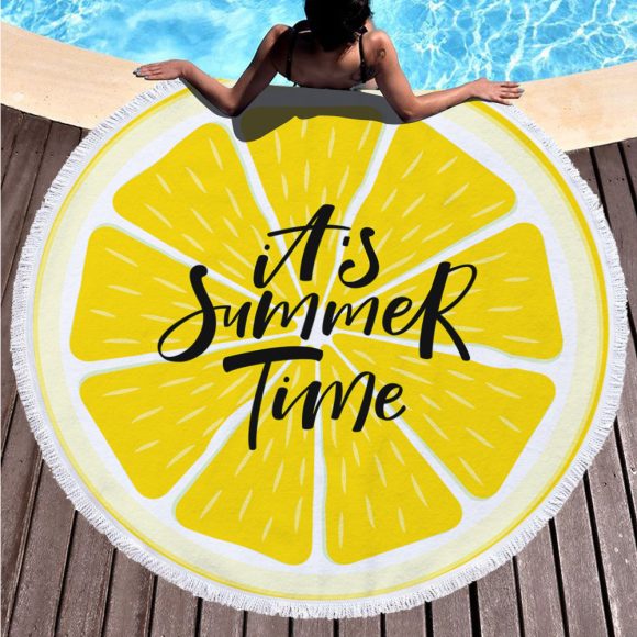 Digital printing round beach towel - Image 10