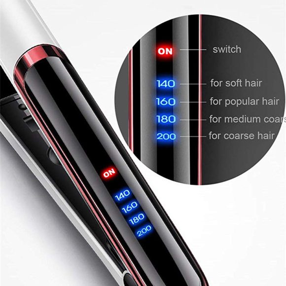 LED display straight hair curling double with curling iron - Image 7