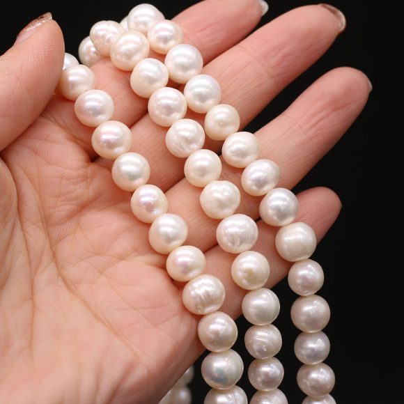 Natural Freshwater Pearl Punch Bead String - Image 3