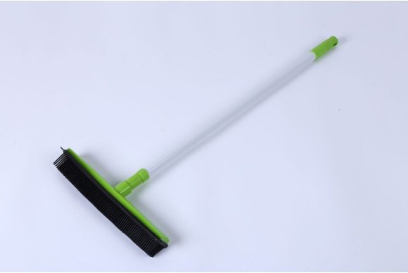 New Extra Long Handle Rubber Bristles Sweeper Squeegee for Pet Cat Dog Hair Fur Broom - Image 3