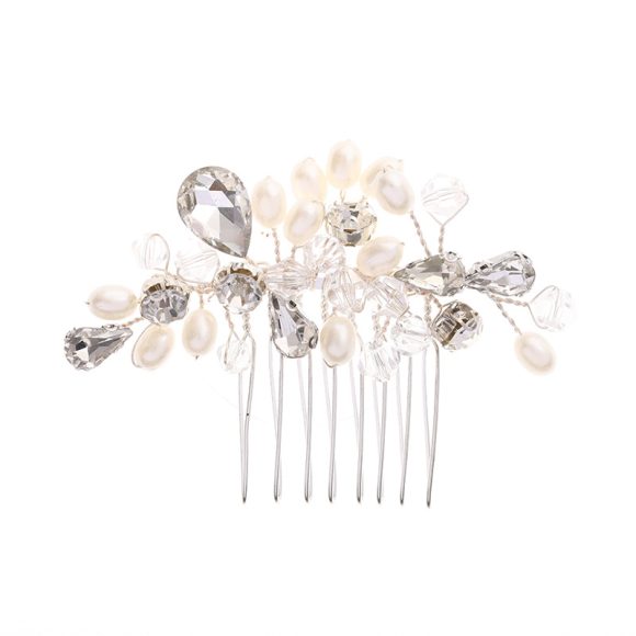 Simple Wedding Ornament Crystal Pearl Handmade - Image 4