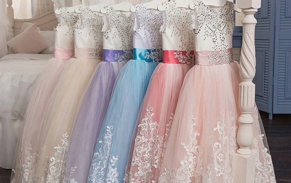 Europe And The United States New Children's Clothing Lace Wedding Dress - Image 8