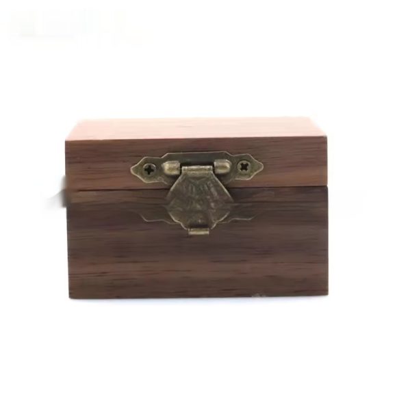 Walnut Wooden Engagement Ring Box - Image 6