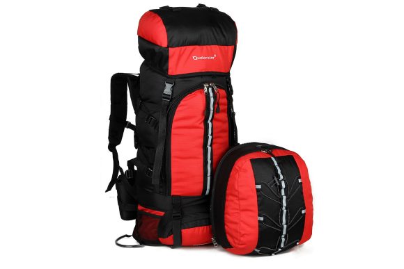 Factory wholesale professional sports 80L mountaineering bun outdoor travel exercise double shoulder bag hiking bag - Image 9