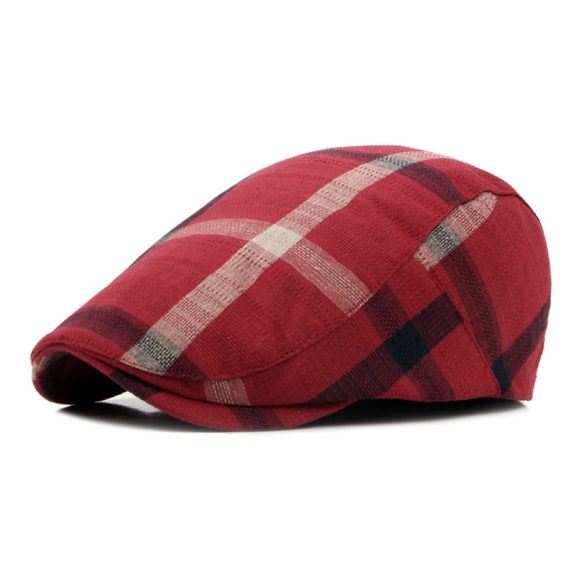 British Style Classic Retro Plaid Cap Men - Image 3