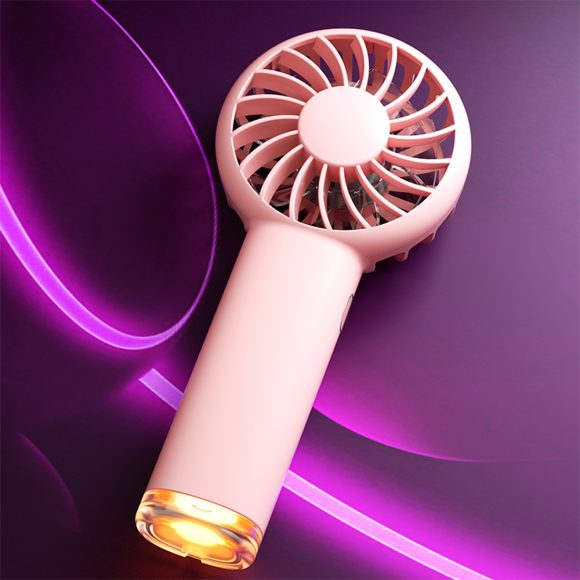Little Hornet Handheld Mini Electric Fan Portable Charging With Small Lamp - Image 2