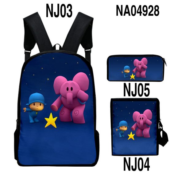 Digital Color Printing Bag Trendy Backpack Set - Image 9
