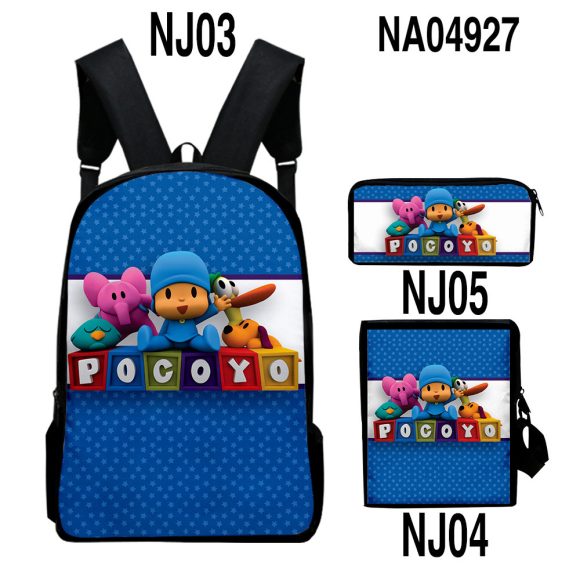 Digital Color Printing Bag Trendy Backpack Set - Image 3