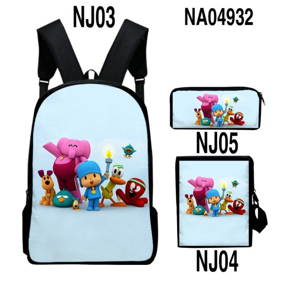 Digital Color Printing Bag Trendy Backpack Set - Image 8