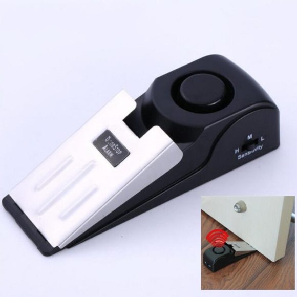 120db door stop alarm Security System Home Wedge Shaped Stopper Alert Security System Door Stop Alarm Block Blocking System - Image 5