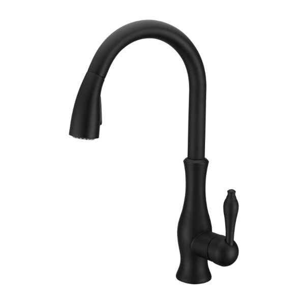 All Copper Rotatable Pull-Out Retractable Kitchen Faucet - Image 4