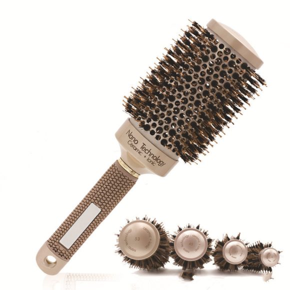 Hair Comb Brush Nano Hairbrush Ceramic Ion Round Barrel Comb Hairdressing Hair Salon Styling Tool - Image 5