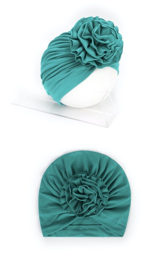 NEW Bloom Flower Baby Headband Knot Toddler Headwrap Elastic Infant Turban Bullet Fabric Infant Beanie Cap Hair Accessories - Image 7
