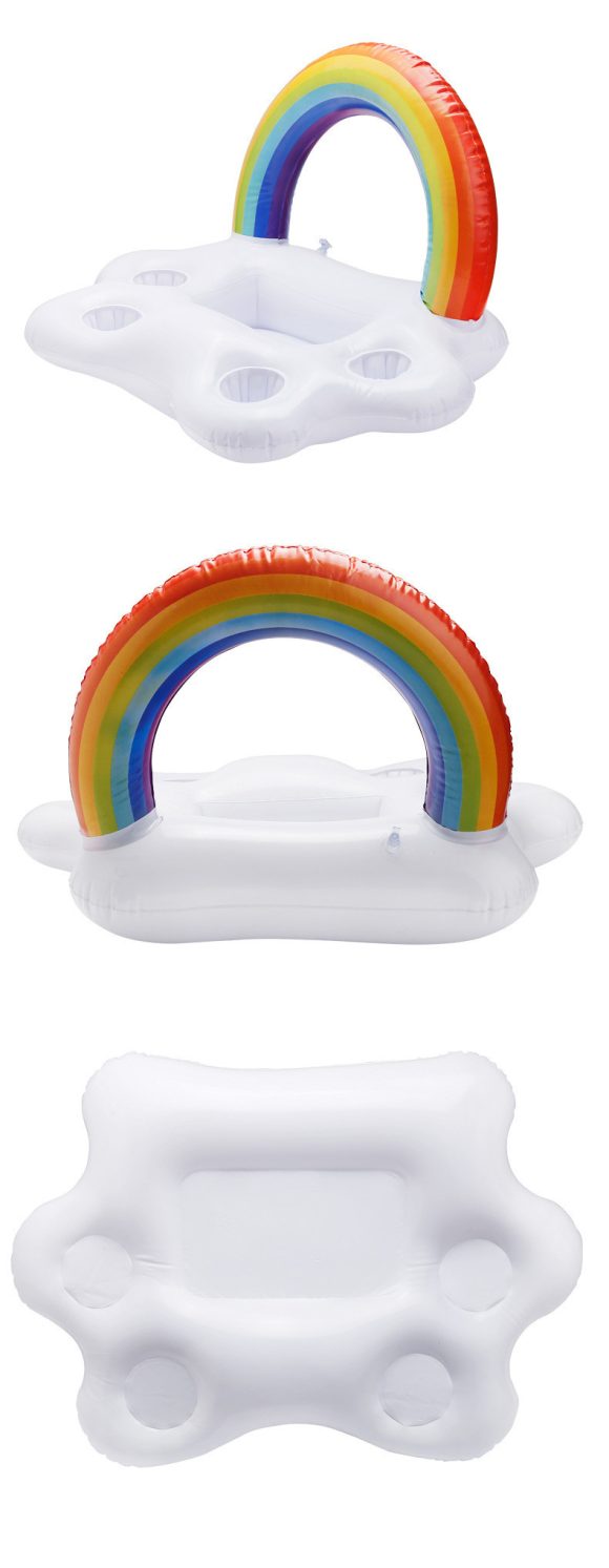 Water Inflatable Rainbow Toy Cup Holder - Image 2