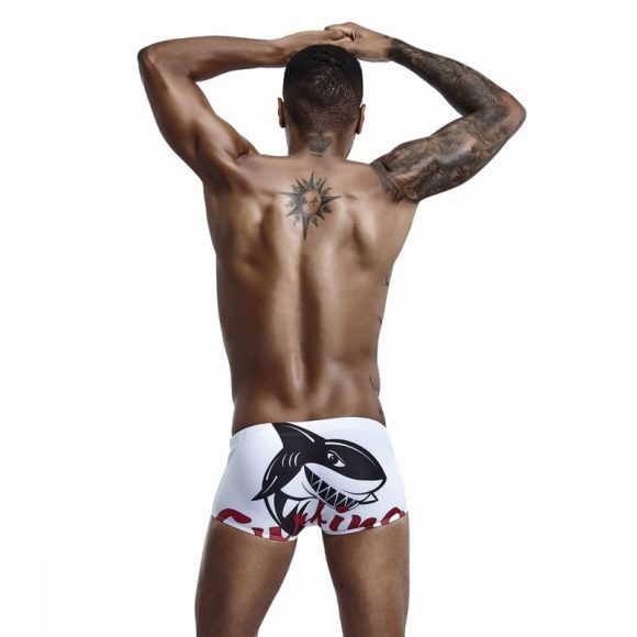 Beach Surfing  Shark Print Swimming Trunks - Image 3