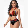 Digital Printed Swimsuit Split Bikini Swimsuit - Image 3