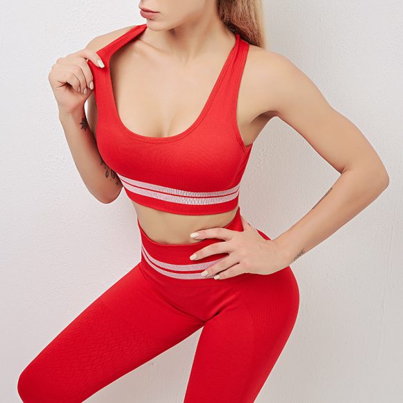 Hip Stretch Fitness Yoga Vest High Waist Fitness Pants - Image 6