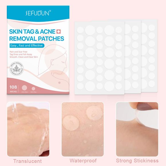 Acne Skin Tag Remover Beauty Acne Patch Wart Removal Stickers Removal Care Invisible Blackhead Skin Patch - Image 4