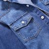 Denim Shirt Men Cotton Jeans Shirt Fashion Autumn Slim Long Sleeve Cowboy Shirt Stylish Wash Slim Tops Asian Size 3XL - Image 3