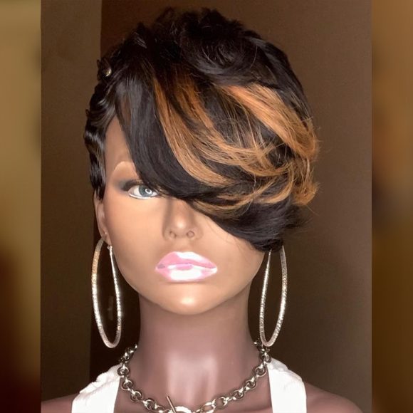 Wigs European And American Wigs, Ladies Small Curly Hair, Gradient Wigs, Chemical Fiber Headgear - Image 2