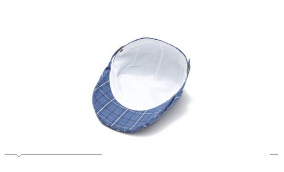 Peaked Cap Forward Cap Plaid Baseball Cap Visor Beret Sun Hat - Image 4