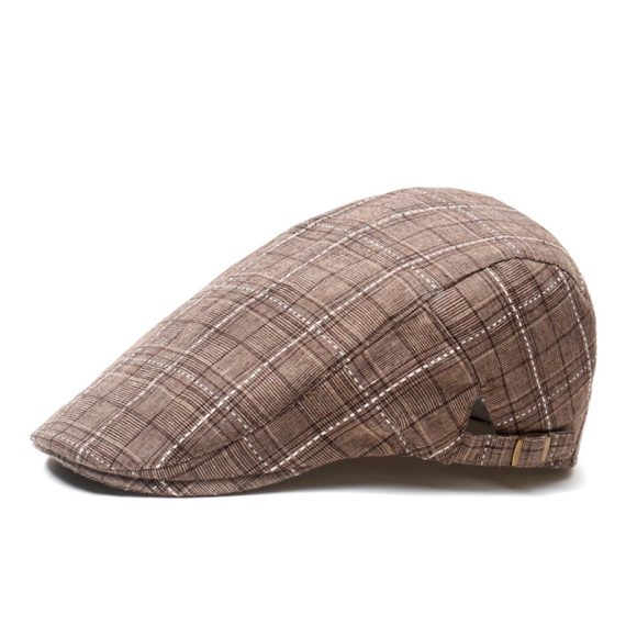 Peaked Cap Forward Cap Plaid Baseball Cap Visor Beret Sun Hat - Image 10