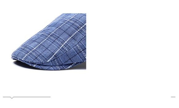 Peaked Cap Forward Cap Plaid Baseball Cap Visor Beret Sun Hat - Image 5