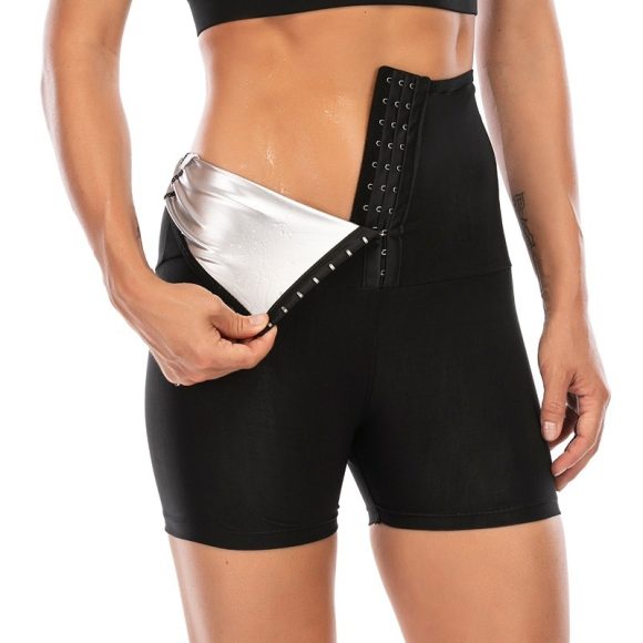 Body Shaper Pants Sauna Shapers Hot Sweat Sauna Effect Slimming Pants Fitness Short Shapewear Workout Gym Leggings Fitness Pants - Image 3