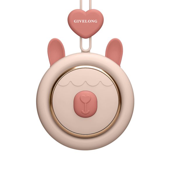 Mini Bladeless Neck Band Fan Hands-free Cute Pet Hanging Rope Portable USB Charging Fans 3rd Gears Speeds Ventilate Rechargeable - Image 5