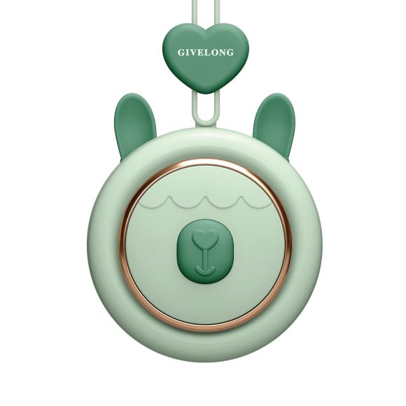Mini Bladeless Neck Band Fan Hands-free Cute Pet Hanging Rope Portable USB Charging Fans 3rd Gears Speeds Ventilate Rechargeable - Image 4