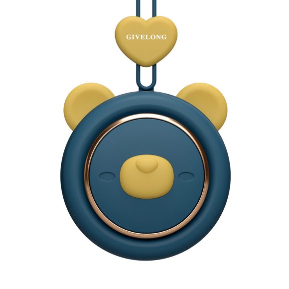 Mini Bladeless Neck Band Fan Hands-free Cute Pet Hanging Rope Portable USB Charging Fans 3rd Gears Speeds Ventilate Rechargeable - Image 7