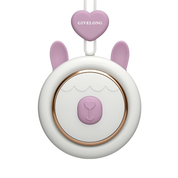 Mini Bladeless Neck Band Fan Hands-free Cute Pet Hanging Rope Portable USB Charging Fans 3rd Gears Speeds Ventilate Rechargeable - Image 8