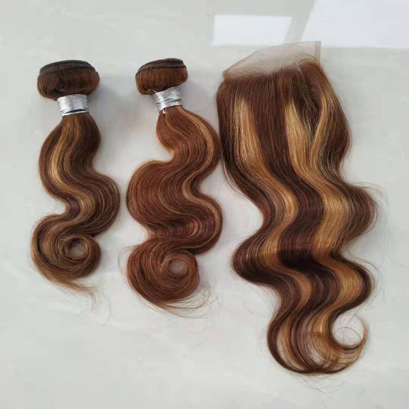 Real Hair Weave Piano Color Hair Block Body Wave Human Hair Bundle - Image 8