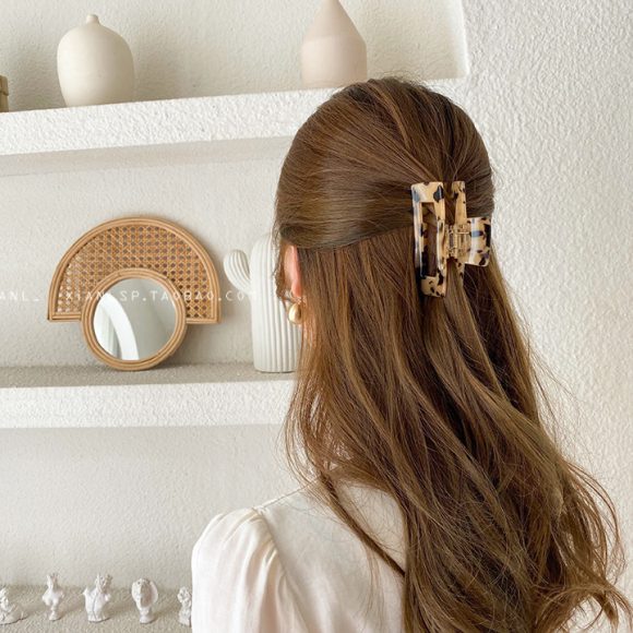 Korea elegant temperament exquisite acetic acid hair catch large medium back head hair clip headdress clip hair clip female - Image 5
