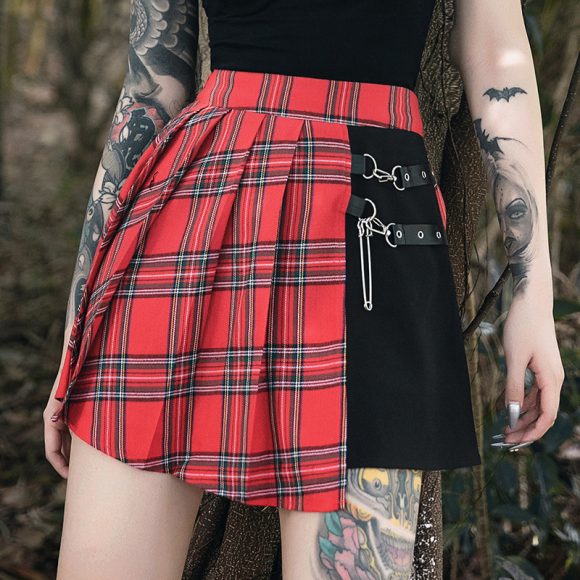 Gothic Pleated Short Skirt Skirt Women - Image 2