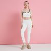 London Series Nude Yoga Wear Suit Women's Short Running Shockproof Vest And Two-Piece Back - Image 2