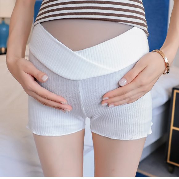 Maternity Wear,Leggings, Low-Waist Shorts, All-Match Safety Pants, Pregnant Women'S Belly Lift Pants - Image 8