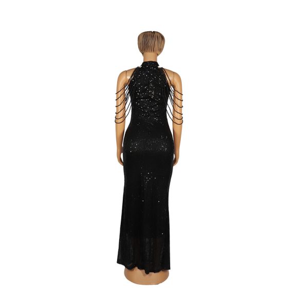 African Ladies' Quality High Stretch Sequin Mermaid Dress - Image 6