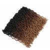 Ombre Curly Crochet Hair Synthetic Braiding Hair Extensions - Image 2