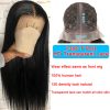 Female Black Front Lace Mid-Length Straight Hair - Image 4