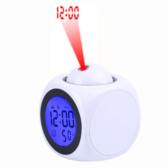 LED Projection Alarm Clock Report Clock Voice Report Clock - Image 6
