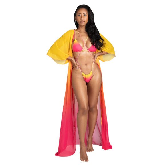Sexy Gradient Swimwear European And American Bikini Split Swimsuit - Image 3