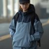Color Matching Tooling Hooded Pullover Jacket For Men And Women