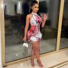 New Casual Personality Rope Decoration Printed Dress - Image 2