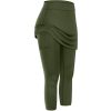 Women Tennis Skirted Leggings Pockets Elastic Sports Yoga Capris Skirts Legging - Image 5