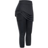 Women Tennis Skirted Leggings Pockets Elastic Sports Yoga Capris Skirts Legging - Image 8